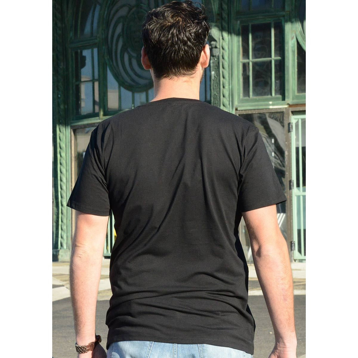 Find Your Way - Men's Black Organic Cotton T-shirt - Teeminder