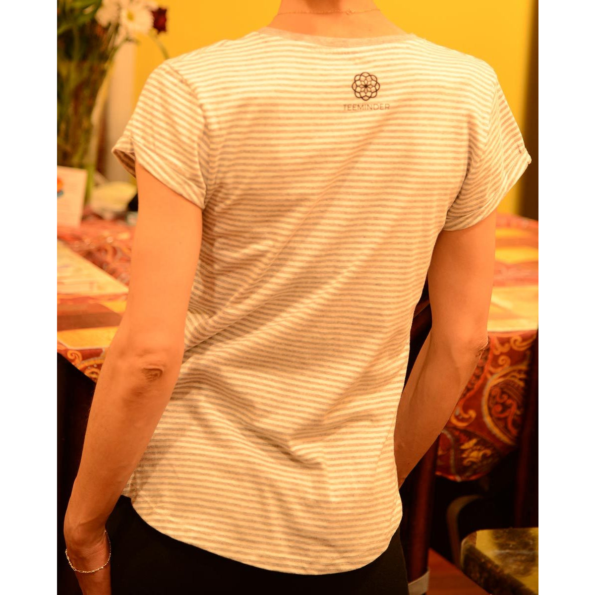 Find your way - Women's Organic Cotton Stripe T-shirt