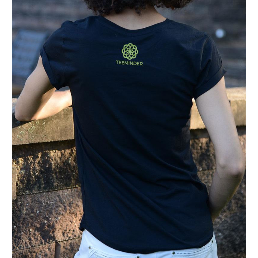 Rise Up Higher - Women's Organic Cotton Rolled Sleeves T-shirt