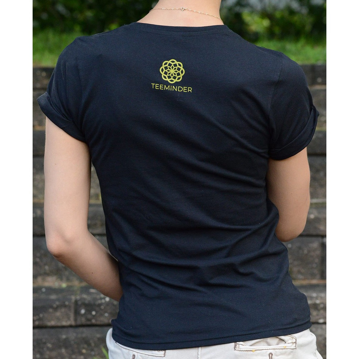 Ethical Vegan - Women's Rolled sleeves Organic Cotton T-shirt - Teeminder