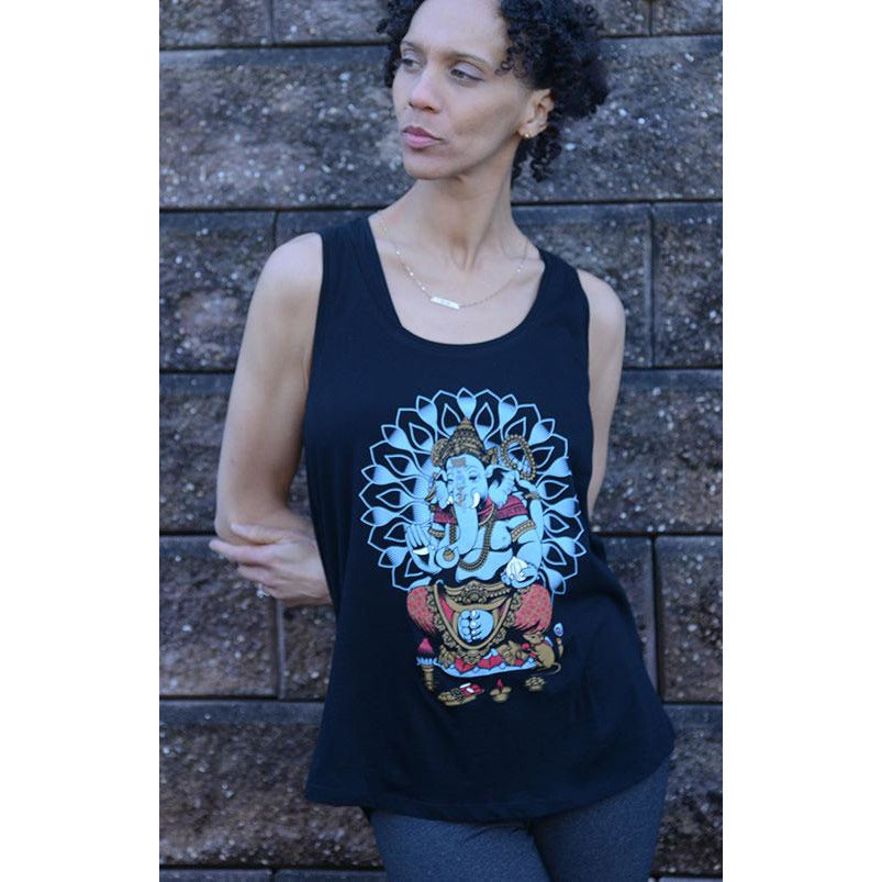 Bali Ganesha : Women's Organic Cotton tank