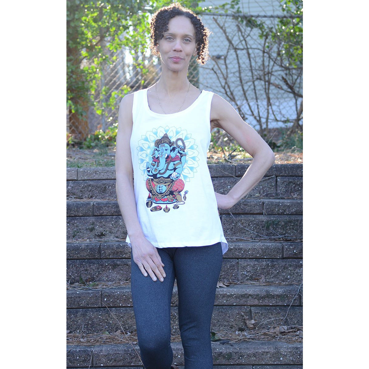 Bali Ganesha : Women's Organic Cotton tank