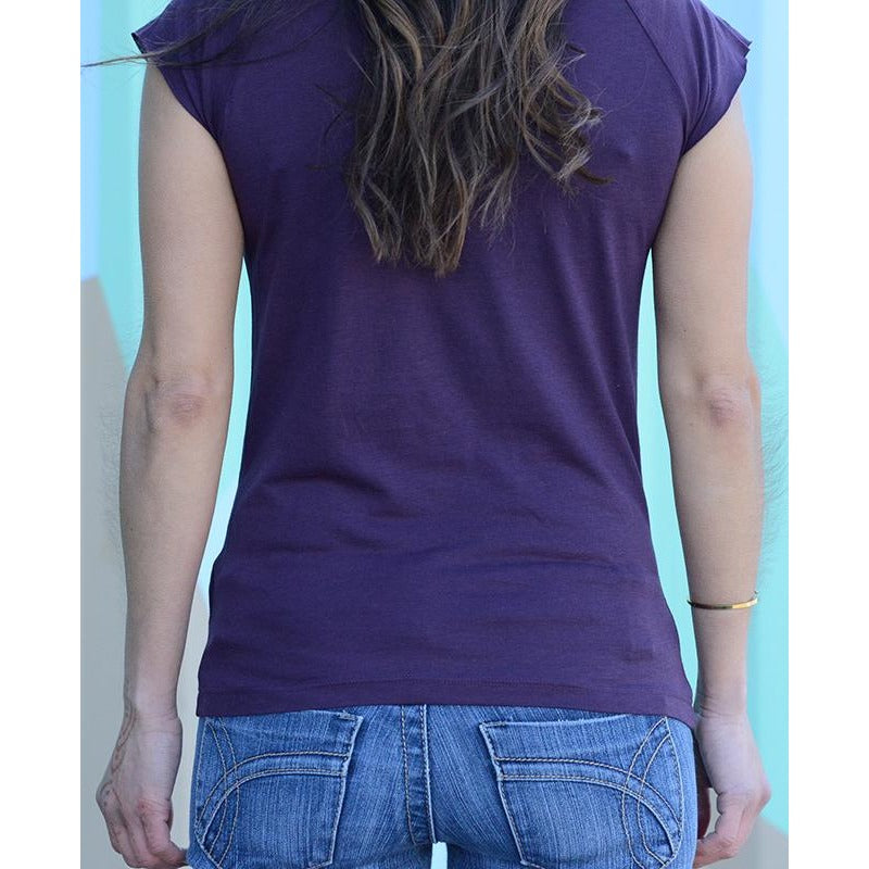 Live your magic - Women's Bamboo Organic Raglan T-shirt Eggplant - Teeminder