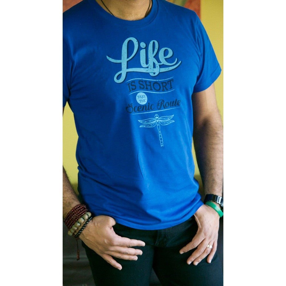 Life is short, take the scenic route - Men's Organic Cotton T-shirt - Teeminder