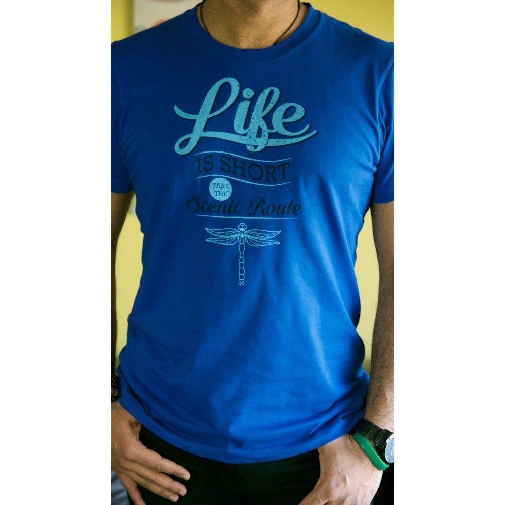 Life is short, take the scenic route - Men's Organic Cotton T-shirt - Teeminder