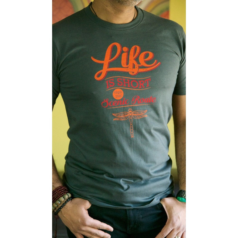 Life is short, take the scenic route - Men's Organic Cotton T-shirt - Teeminder