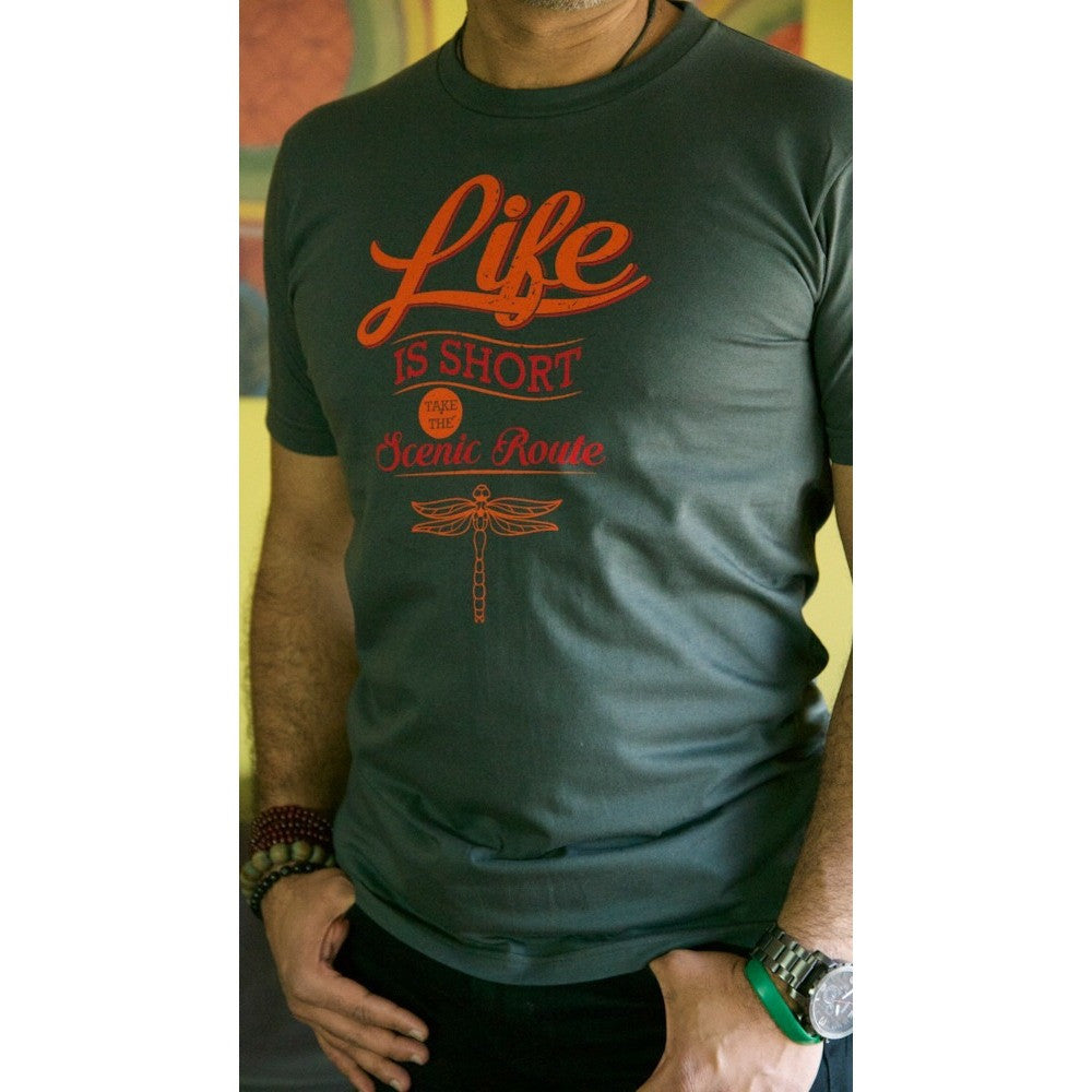 Life is short, take the scenic route - Men's Organic Cotton T-shirt - Teeminder