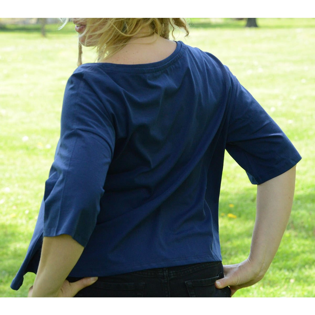 Vegan - Women's Organic Cotton Slouchy Tee - Teeminder