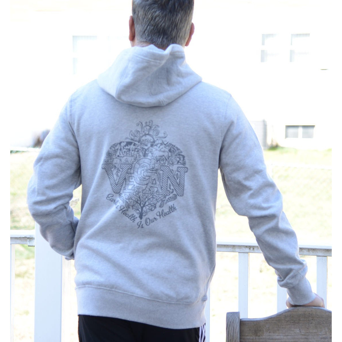 Vegan II - Men's / Unisex Organic Cotton Zipper Hoodie