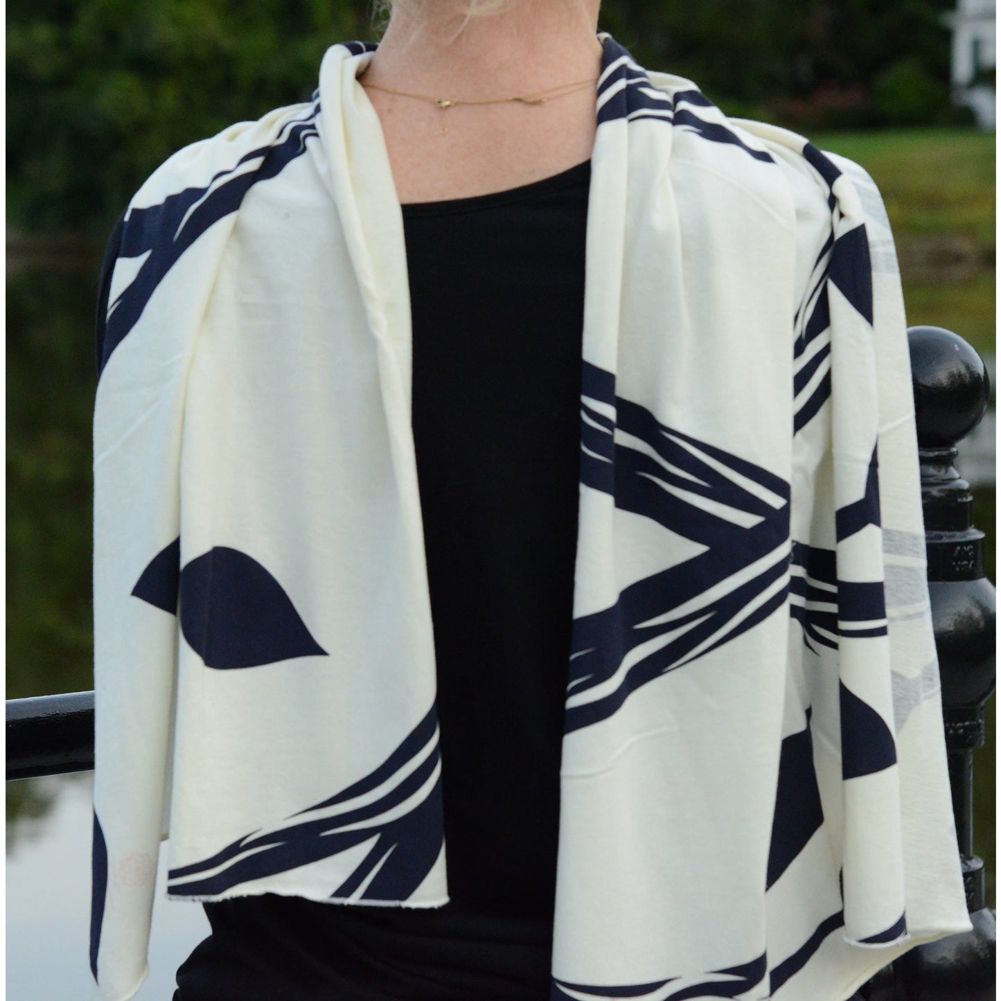 Ecru Gratitude scarf - Teeminder