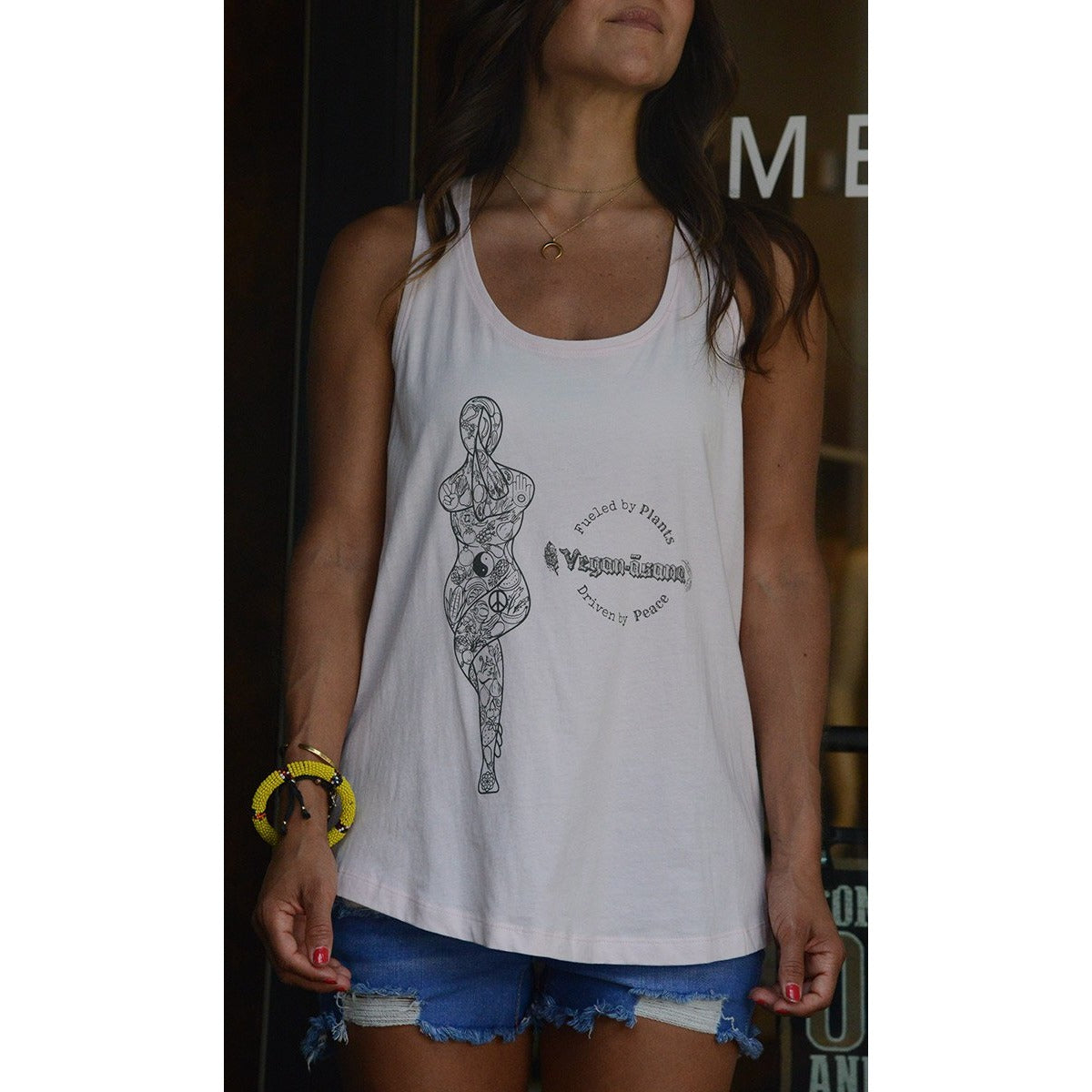 Vegan-āsana : Women's Organic Cotton tank - Teeminder