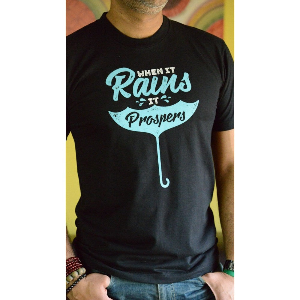 When it rains, it prospers - Men's Organic Cotton T-shirt - Teeminder